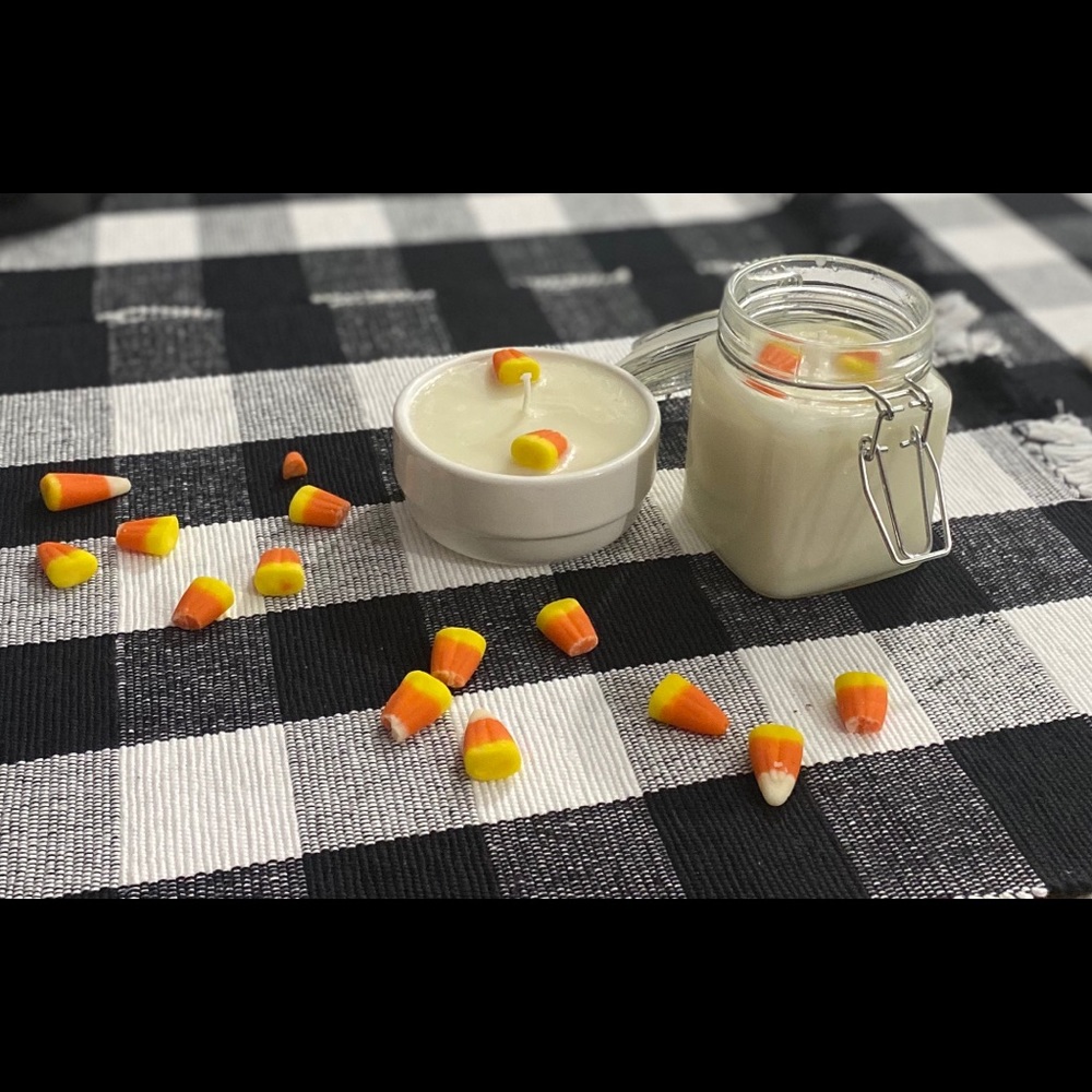 Halloween Candy Corn Candle